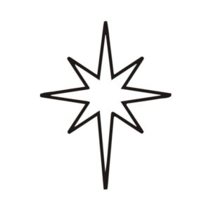 disegno stella di betlemme